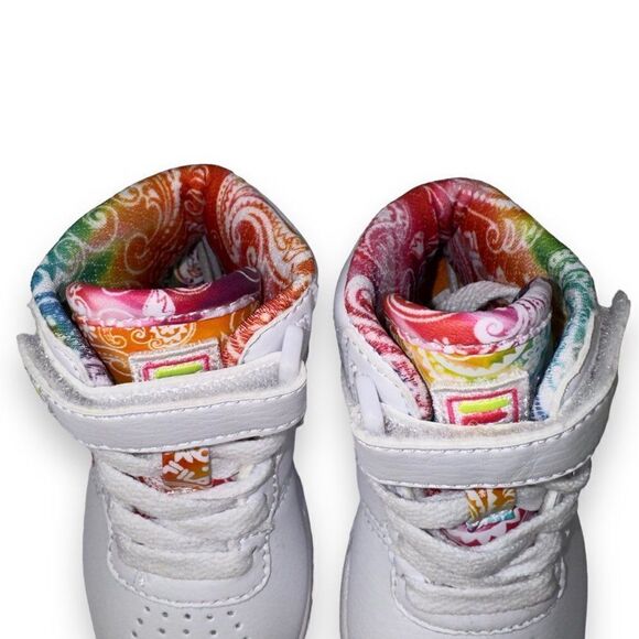 Fila Vulc 13 Rogue Tie-Dye Sneakers White / Multicolor 7FM01773-169 Toddler 5 - Picture 11 of 11